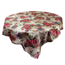 Designer Square Table Top - 5 FT X 5 FT - Made of Cotton