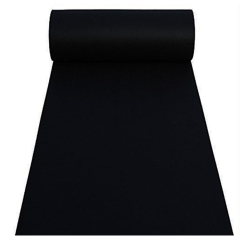 Black Carpet - 10  FT X 145 FT (700 GSM ) - Made of Fel..