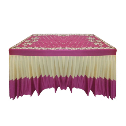 Table Cover Frill - 6 FT X 1.5 FT - Made Of Premium Brite Lycra Quality