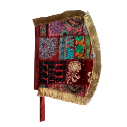 Decorative Rajasthani Fan - Made Of Iron Frame & Cloth