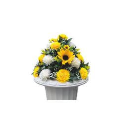 Artificial Flower Pillar Bouquet - Made of Plastic