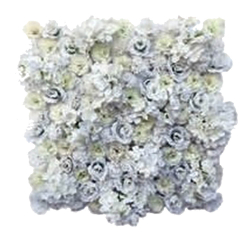 Artificial Flowers Wall - 2 FT X 2 FT -  Made Of Plastic