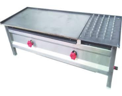 Chapati Steel Bhatti With Puffer - Made of Stainless Steel