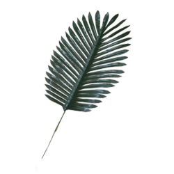 Artificial Green Leaf - 25 Inch - Made of Plastic