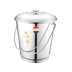 Mintage Bucket / Balti High Gloss Laser - Made Of Stainless Steel