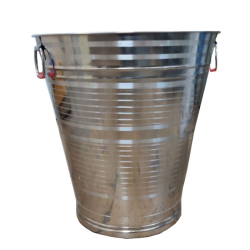 2.5 Feet  Dustbin - Made of Stainless Steel - Open Dustbin