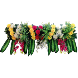 Artificial Flower Panel - 4 FT - Made of Plastic