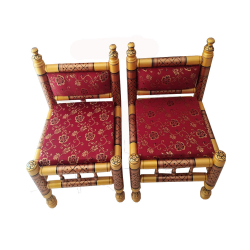 Sankheda Mandap Chair -  (2 Pair Chairs) - Made of Sankheda Wood