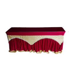 Rectangular Table Cover - 1.5 FT X 6 FT - Made Of Premium Quality Brite Lycra