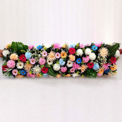 Artificial Flower Panel - 4 FT - Made of Plastic