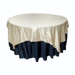 Round Table Top & Frill - Made of  Heavy Crush & Knitting Cloth