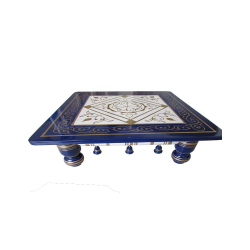 Pooja Chowki - 18 Inch X 18 Inch - Made Of Wood