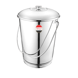 Mintage Bucket / Balti High Gloss Plain - Made Of Stainless Steel