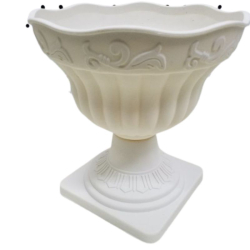 Oman Pot - 16 inch - White color with ball