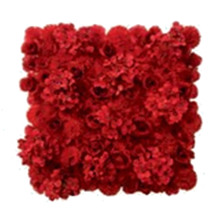 Artificial Flowers Wall - 2 FT X 2 FT -  Made Of Plastic