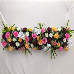 Artificial Flower Panel - 4 FT - Made of Plastic