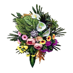 Artificial Flower Bouquet - Made of Plastic