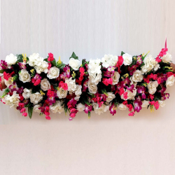 Artificial Flower Panel - 4 FT - Made of Plastic