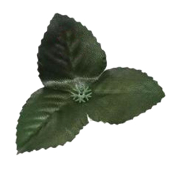 Artificial Decorative  Green Leaf - 3 IN 1 - Made Of Fabric