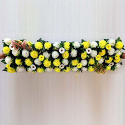 Artificial Flower Panel - 4 FT - Made of Plastic